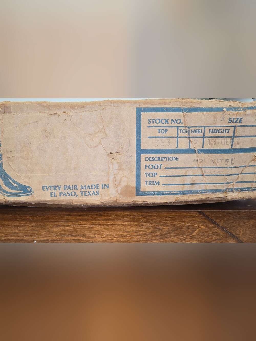NOS Vintage Tony Lama Black Label Cowboy Boots H5669 Women 6.5R Cognac Tan W/Box - Picture 9 of 12